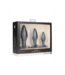 Ouch! Siliconen Butt Plug Set 10cm Met Tapered Design Voor Anale Sensatie