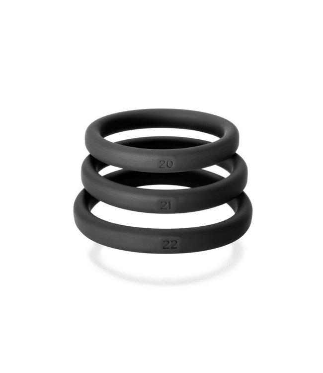 PerfectFitBrand PerfectFitBrand Silicone Cockring Set L/XL Met Drie Maten Voor Optimale Pasvorm