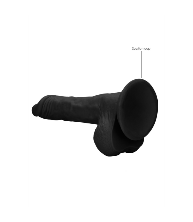 RealRock Realistic 16cm Dildo with Testicles - Soft TPE & Strong Suction Cup