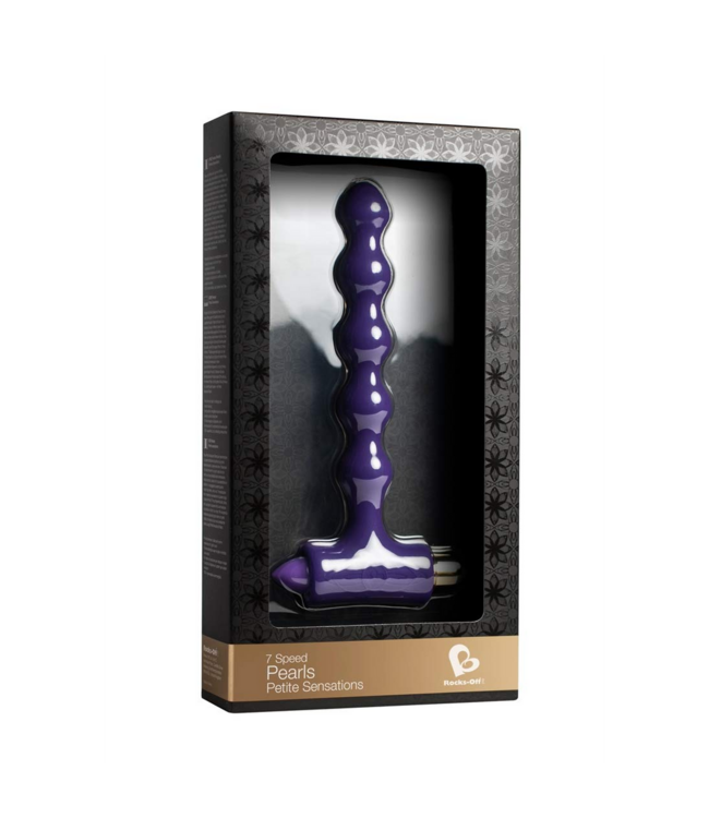 Rocks-Off Petite Sensations 17cm Vibrating Silicone Anal Beads - 7 Functions