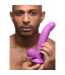 XR Brands Flexibele Realistische Dildo 21,5 cm Met Zuignap En Ballen Paars