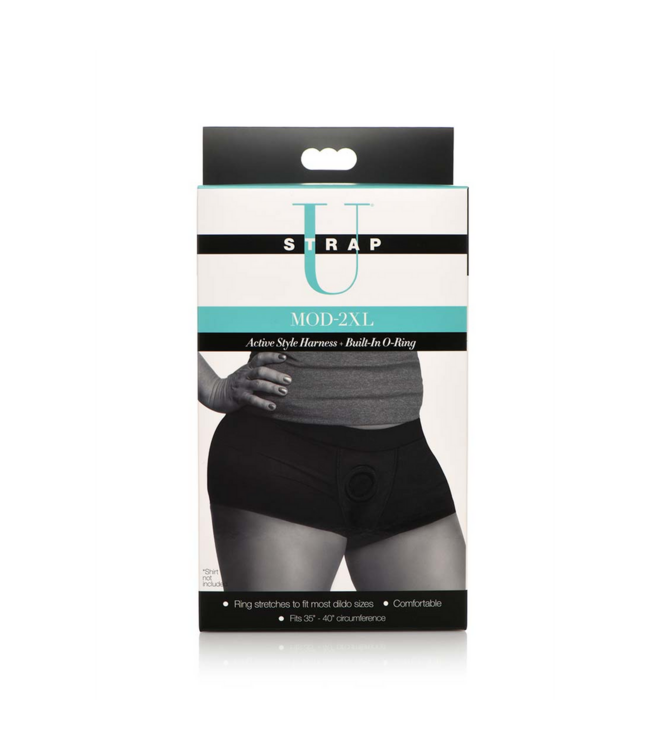 XR Brands Mod Active Style Boxershorts mit Strap-On-Harness – XXL Komfort!
