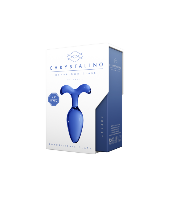 Chrystalino Handmade Glass Butt Plug 11.5 cm - Safe, Sensual, Unbreakable Pleasure