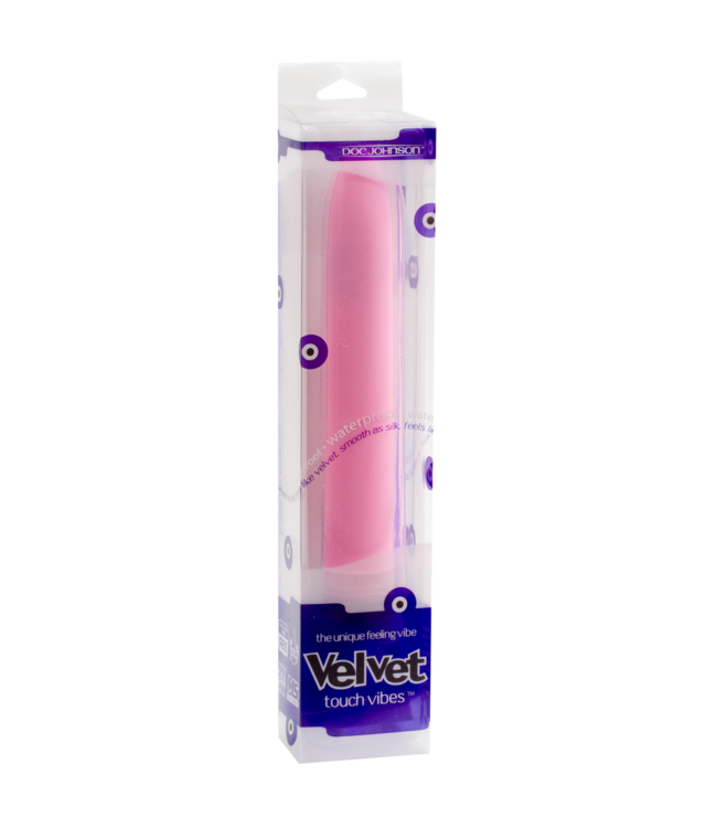 Doc Johnson Velvet Touch Pink Vibe - Waterproof, Powerful, Body-Safe Pleasure