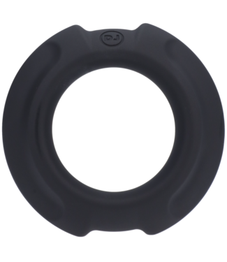 Doc Johnson Doc Johnson Roestvrijstalen Cockring 35 mm Met Siliconen Omhulsel Zwart
