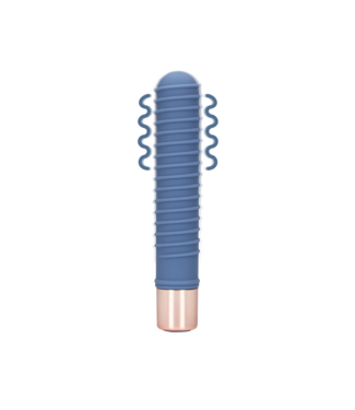 Loveline Ribbed Mini Vibrator Blue Horizon - Compact Power for Boundless Pleasure