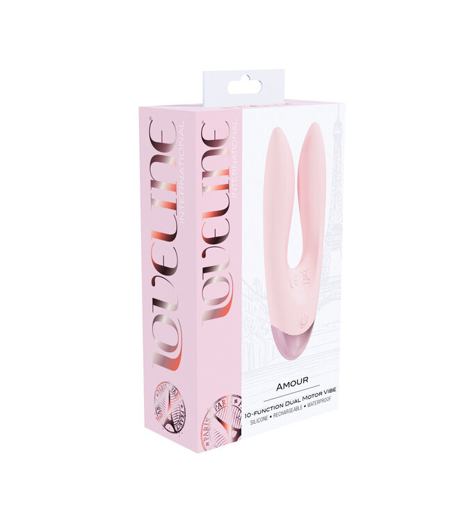 Loveline Loveline Paris Collection Dual Motor Vibe Roze – Stil, Waterdicht, 10 Modi
