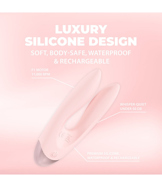 Loveline Amour Dual Motor Vibrator Pink – 10 Funktionen, leise & wasserdicht