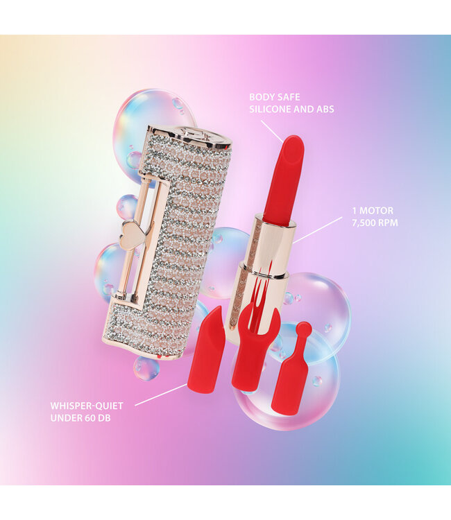 Loveline Luxuriöser Lippenstift-Vibrator Rosa – Stilvolles, diskretes Vergnügen