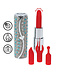 Loveline Loveline Lipstick Vibrator Blauw Met Twee Siliconen Koppen En Ketting