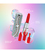 Loveline Loveline Lipstick Vibrator Blauw Met Twee Siliconen Koppen En Ketting