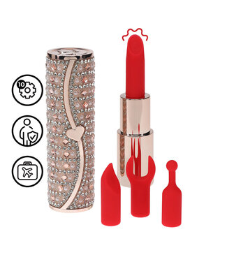 Loveline Tiffany Lipstick Vibrator Rosa | Luxuriöses Vergnügen für unterwegs