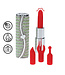 Loveline Loveline Lipstick Vibrator Groen Met Chique Koffer En Verwisselbare Siliconen Koppen