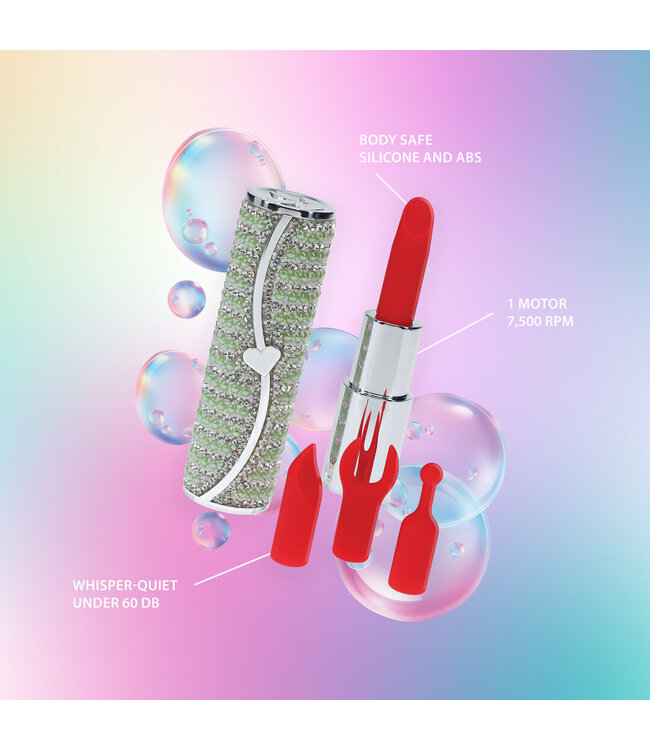 Loveline Luxuriöser Candy Lipstick Vibrator Grün – Diskretes Vergnügen für unterwegs