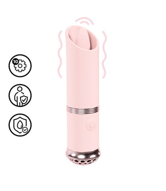 Loveline Luxe Vibe Pink Mini Lipstick - 10 Functions, Waterproof, Elegant Design