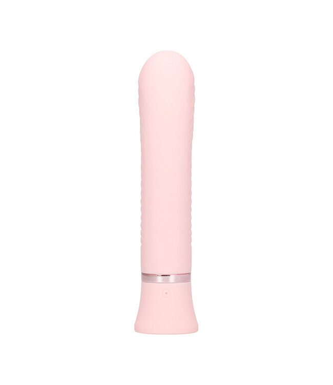 Loveline Divine Pink Ribbed G-Spot Vibrator - Quiet, Powerful & Waterproof