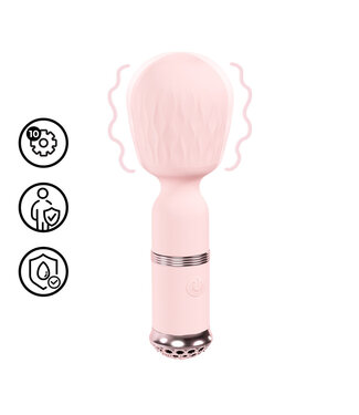 Loveline Velours Mini-Wand Pink – Leiser, wasserdichter vibrator für diskreten Genuss