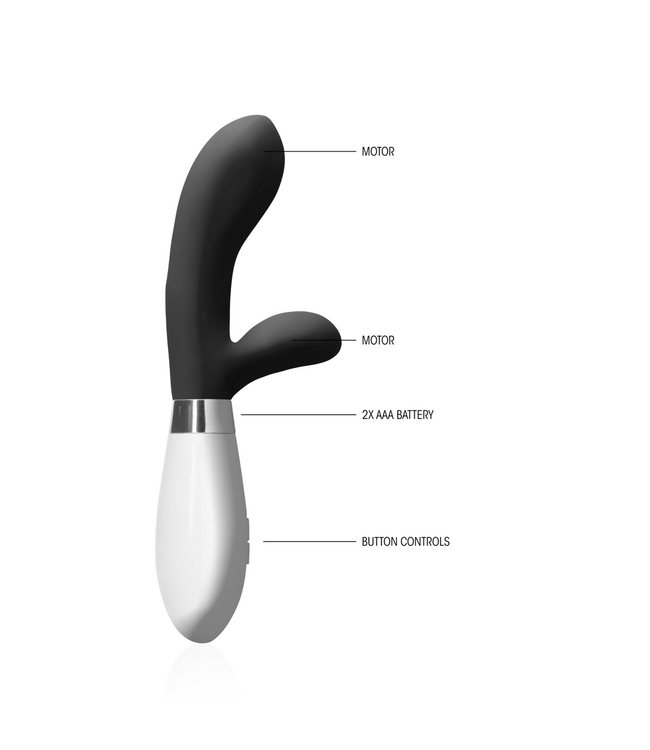 Luna by Shots Luna Clitorale Stimulator Zwart Met Twee Stilletch Motoren Tot 7000 Rpm