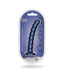 Ouch! Gebobbelde Siliconen G-Spot Dildo 16,5 cm Met Zuignap En Metallic Blauw