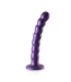 Ouch! Siliconen Beaded G-Spot Dildo 16,5x5,3 cm Met Strong Suction Metallic Paars