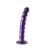 Ouch! Siliconen Beaded G-Spot Dildo 16,5x5,3 cm Met Strong Suction Metallic Paars