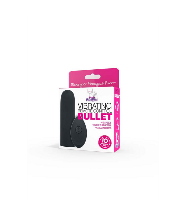 Pink Pussycat Pink Pussycat 10-Speed Remote Control Vibrating Bullet - Rechargeable