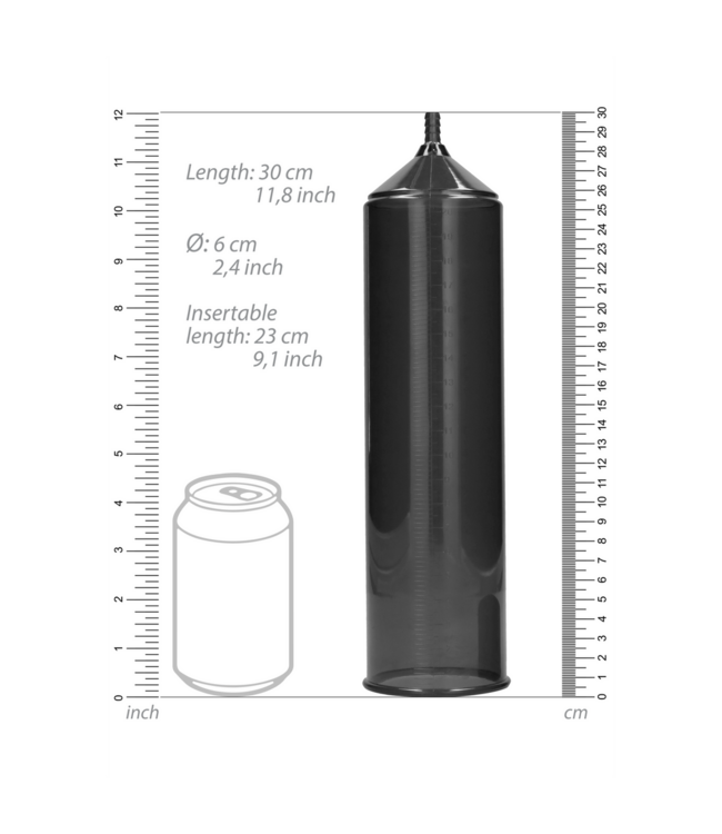Pumped Deluxe Beginner Pump with Firm Grip & Clear View - 23 cm Cylinder