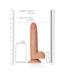 RealRock RealRock Realistische Rechtdoorlopende Dildo Met Zuignap 17 cm