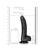RealRock Gekromde Realistische RealRock Dildo 17 cm Met Zuignap Voor G-Spot Stimulatie