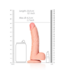 RealRock RealRock Gebogen Realistische Dildo 17 cm Met Zuignap En Scrotum