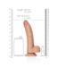 RealRock Curved RealRock Dildo 9.8cm with Suction Cup for G-Spot Pleasure