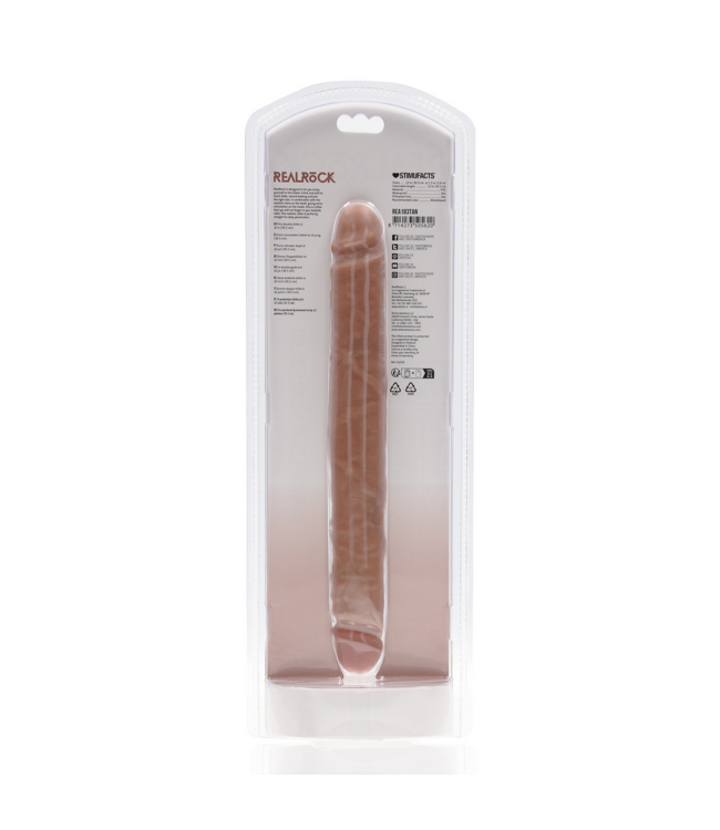 RealRock RealRock Dildo 30,5 cm – Schlanker, realistischer Dildo mit Adern