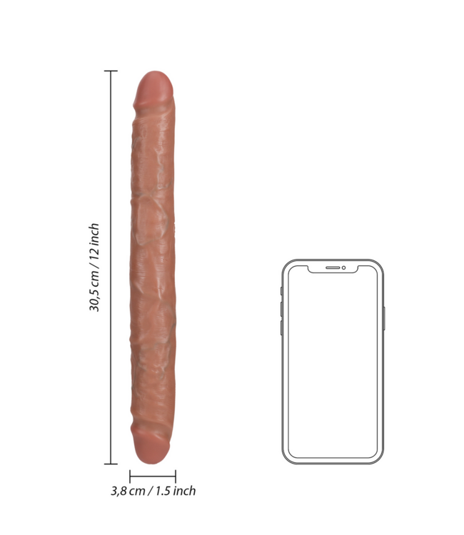 RealRock Slim Double-Sided RealRock Dildo 30.5 cm - Realistic Sensation & Pleasure