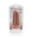 RealRock RealRock 2-in-1 Dildo 12,7/15,2 cm Braun – Realistisch mit Saugnapf