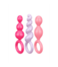 Satisfyer Satisfyer Silicone Butt Plug Set 12 cm - 3 Stuks Met Grip En Multikleur