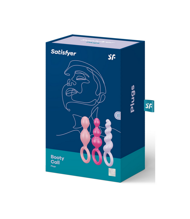 Satisfyer Booty Call Butt Plug Set 3er – 12 cm, Mehrfarbig & Softsilikon