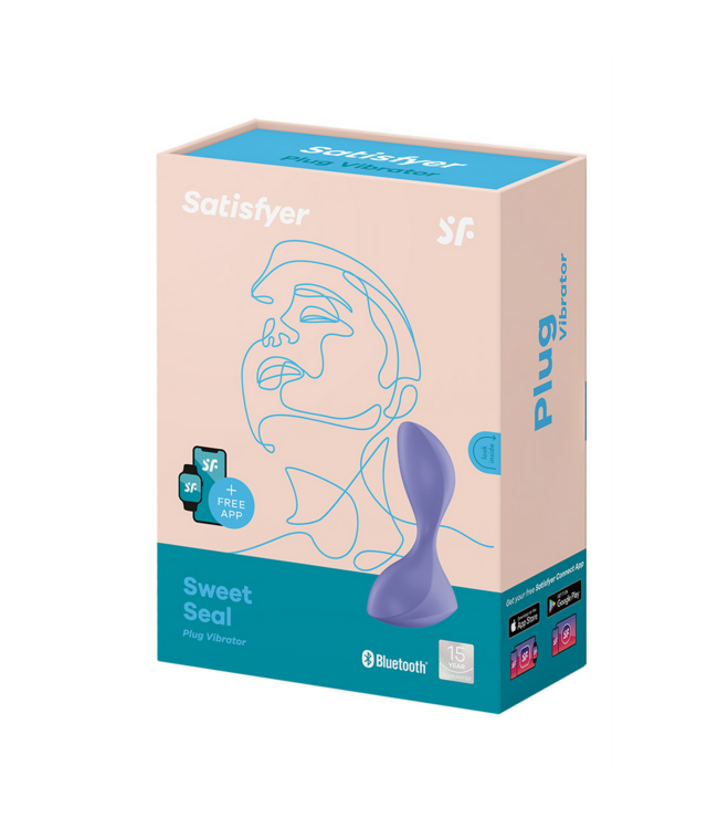 Satisfyer Satisfyer Flex Vibrating Butt Plug 6,2 cm Paars Met App-Bediening