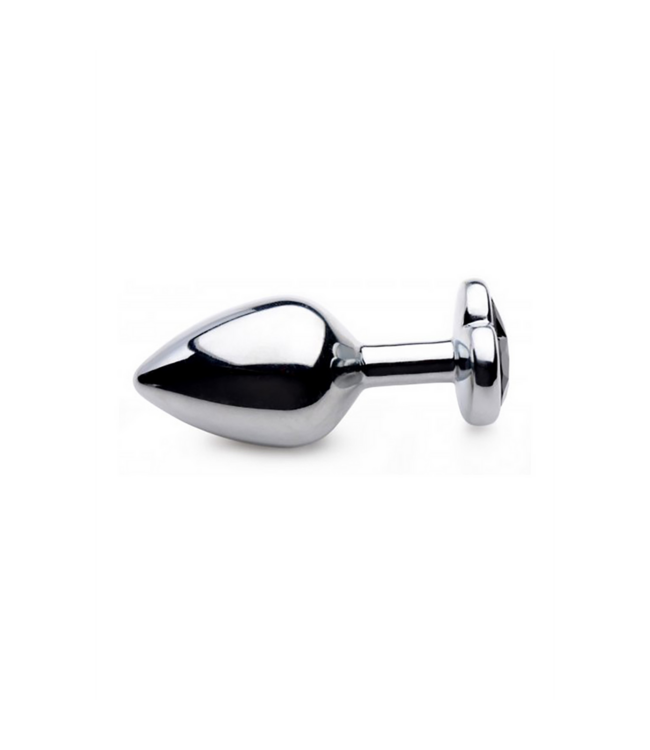 XR Brands Schwarzer Herz Butt Plug Medium 8,3 cm – Eleganz & Genuss für Paare