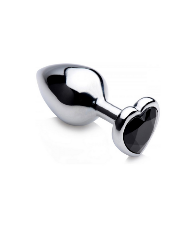 XR Brands Butt Plug Medium Zwart Hart 8,3 cm Gewogen Comfort Design