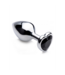 XR Brands Butt Plug Medium Zwart Hart 8,3 cm Gewogen Comfort Design