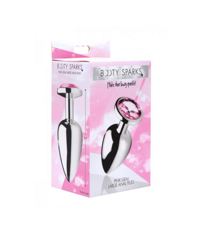 XR Brands Rosa Edelstein Analplug 10,2 cm – Eleganz für sinnliche Lust