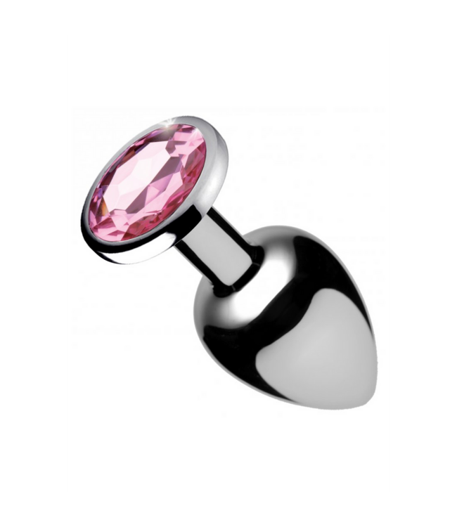 XR Brands Elegant Pink Gemstone Anal Plug - 10.2 cm of Ultimate Pleasure