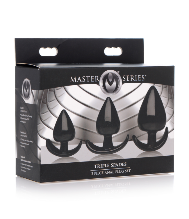 XR Brands Triple Spades XL – 3-teiliges analer Vergnügen für Anfänger & Profis