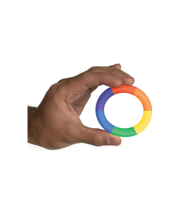 Boneyard Brawn Pride Cockring – 100% Silikonring in Regenbogenfarben für LGBT-Stolz