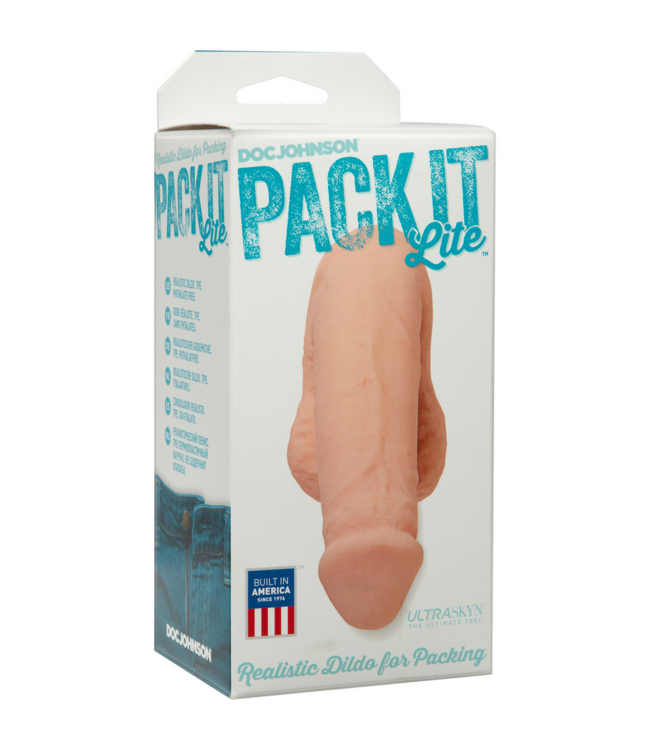 Doc Johnson UR3® Lite Realistische Dildo 12,2 cm Voor Jockstraps In Wit, Bruin & Zwart