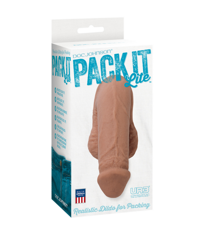 Doc Johnson Pack It Lite 4.5" Realistic Packer - Comfort in Style, 3 Colors