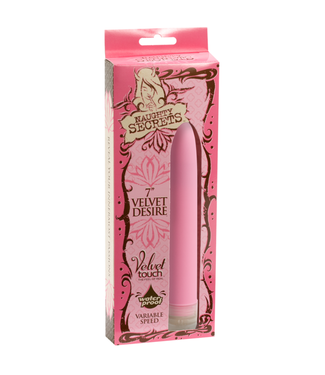 Doc Johnson Doc Johnson Velvet Touch 7'' Roze Waterdichte Multi-Speed Vibrator