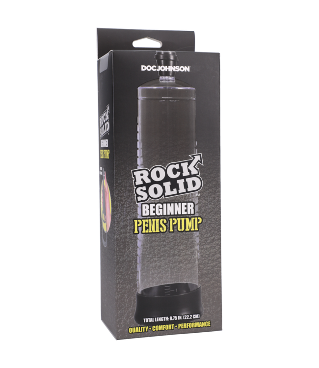 Doc Johnson Rock Solid Beginner Penis Pump for Big, Firm Erections & Easy Use