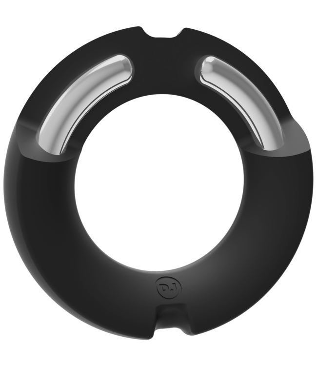 Doc Johnson Paradox Cockring 50 mm Schwarz – Edelstahl & Silikon für maximalen Komfort