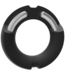 Doc Johnson Doc Johnson SteelFlex Cockring 50mm Zwart Met Siliconen Comfortband
